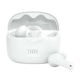 JBL Tune Beam - White - True wireless Noise Cancelling earbuds - Hero